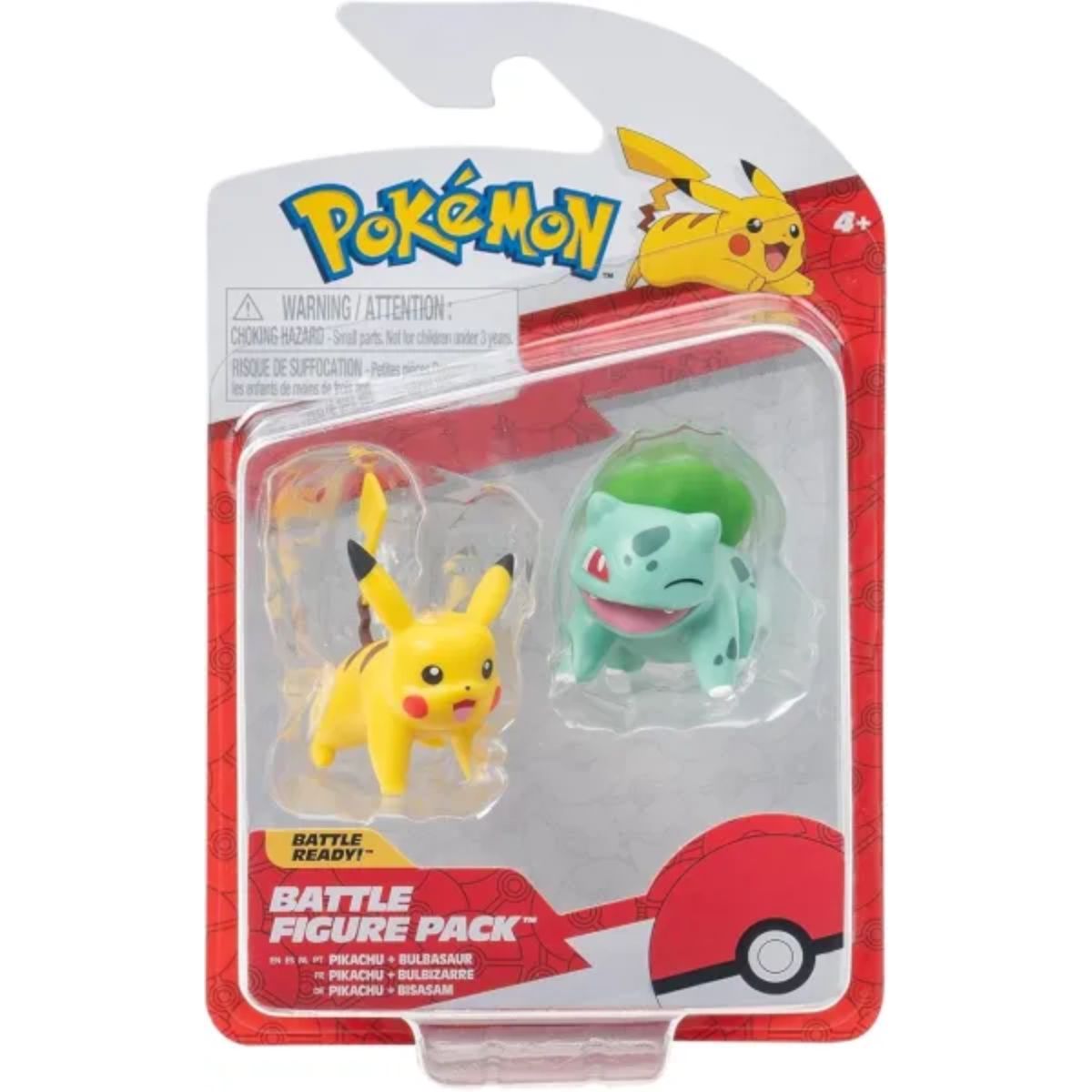 Pokémon Battle Figure First Partner Bulbasaur & Pikachu 2 Pack