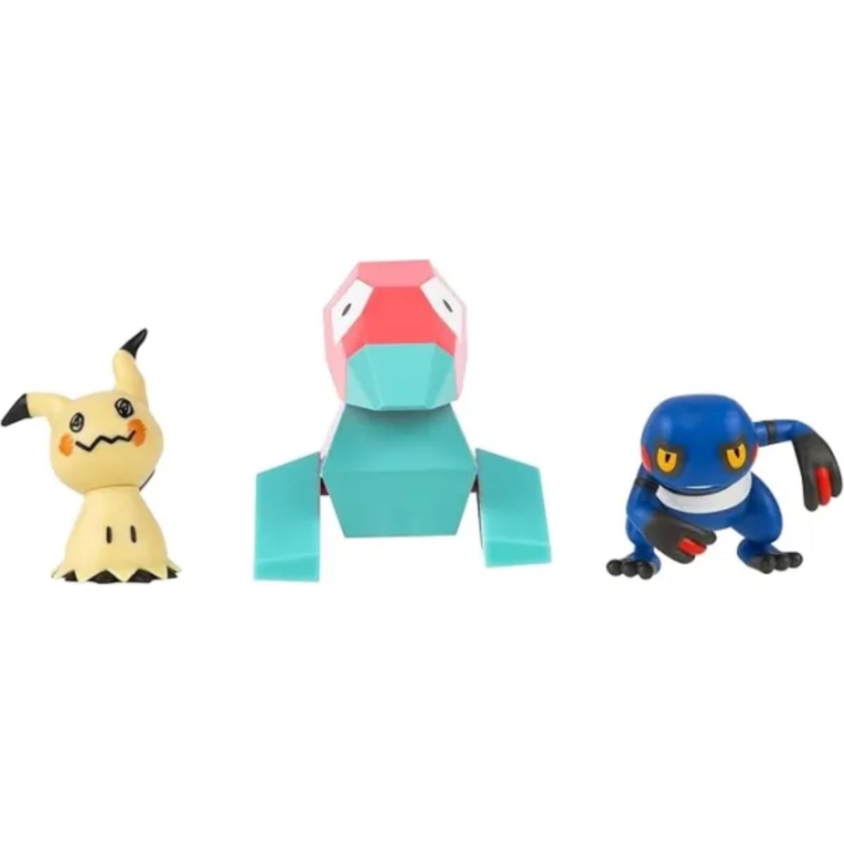 Pokémon Battle Figure Set Croagunk Mimikyu & Porygon