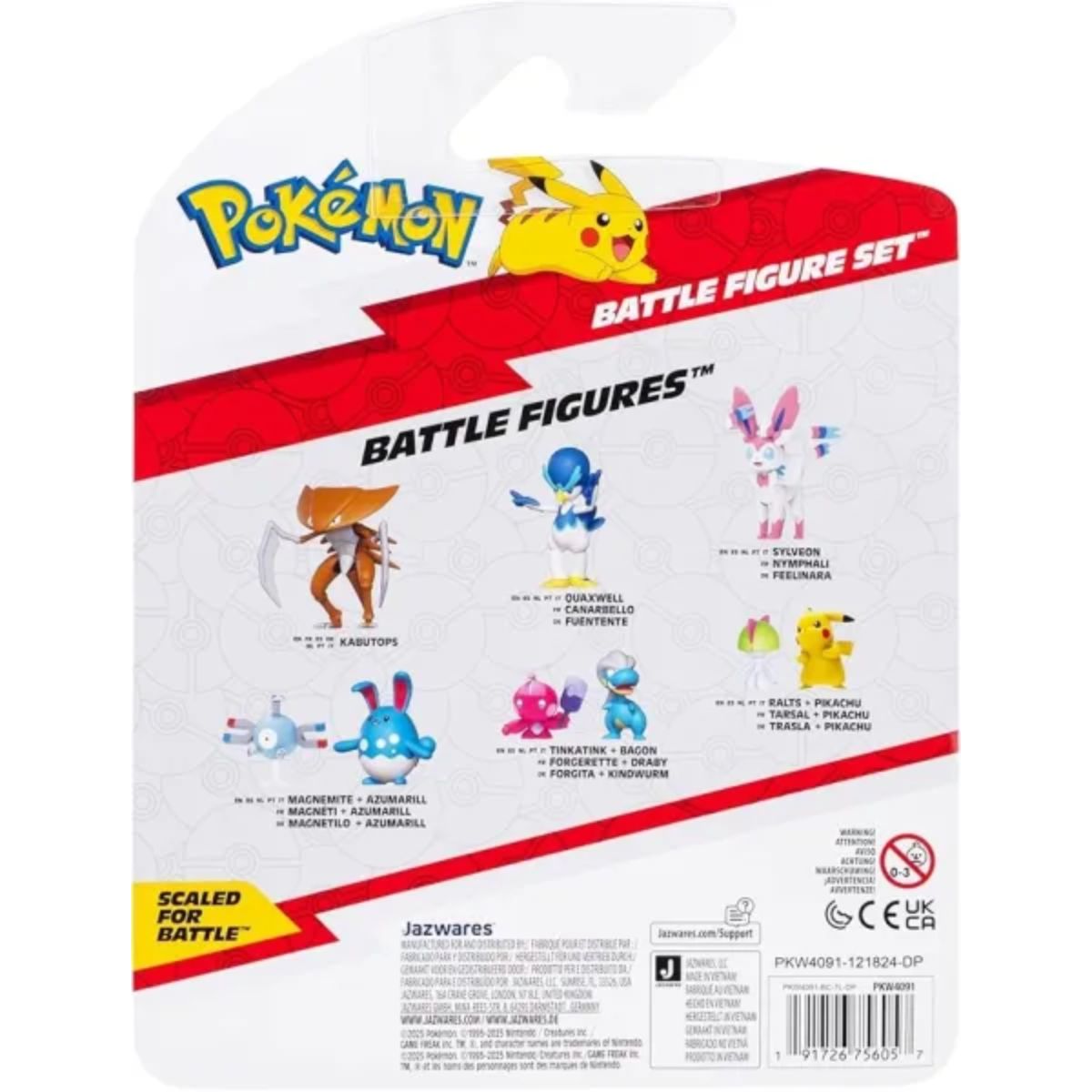 Pokémon Battle Figure Set Croagunk Mimikyu & Porygon