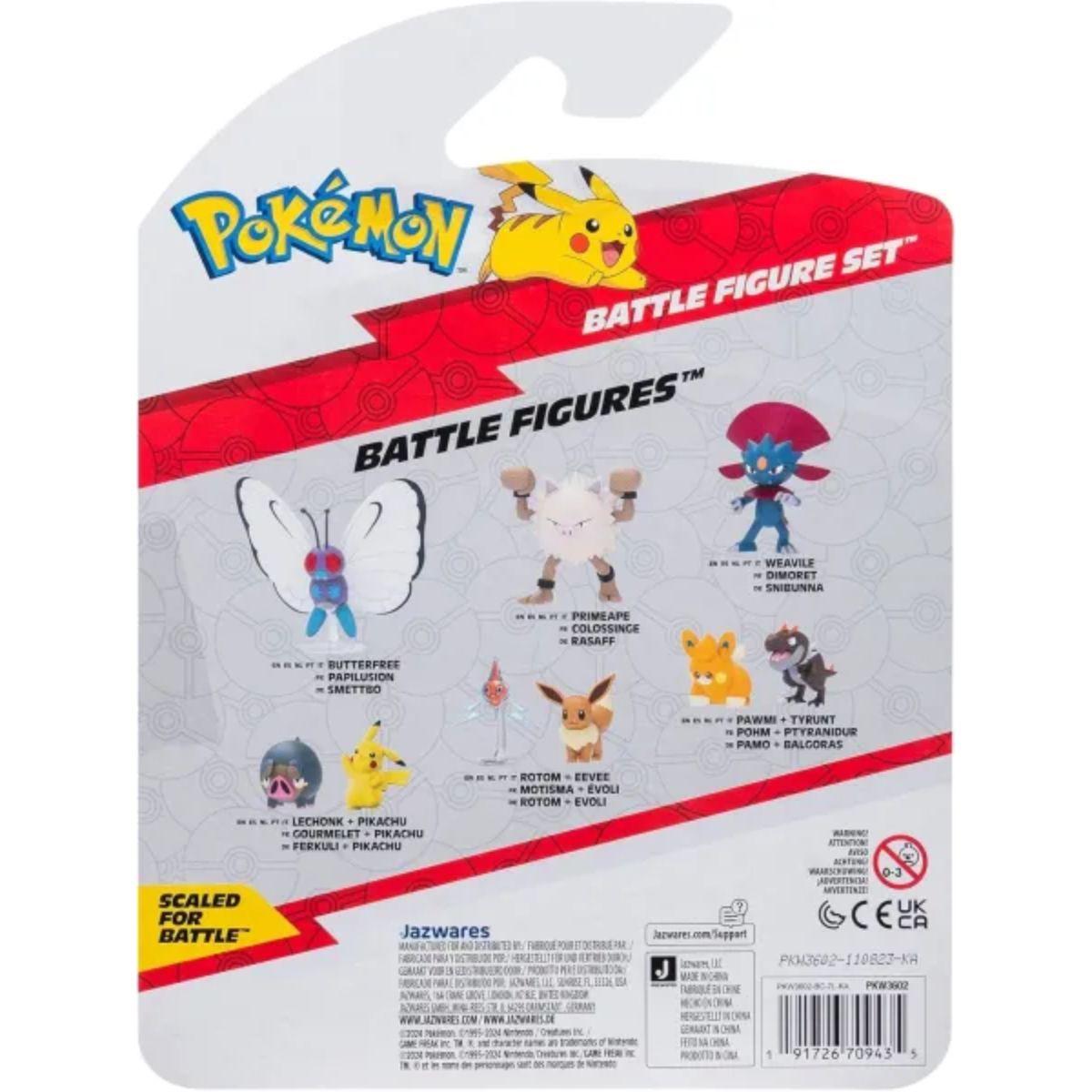 Pokémon Battle Figure Set Fennekin, Lechonk & Sirfetch'd