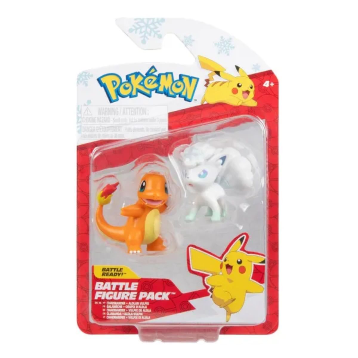 Pokémon First Partner Battle Figure Set Figure 2 Pack Holiday Charmander 2 & Alolan Vulpix W4