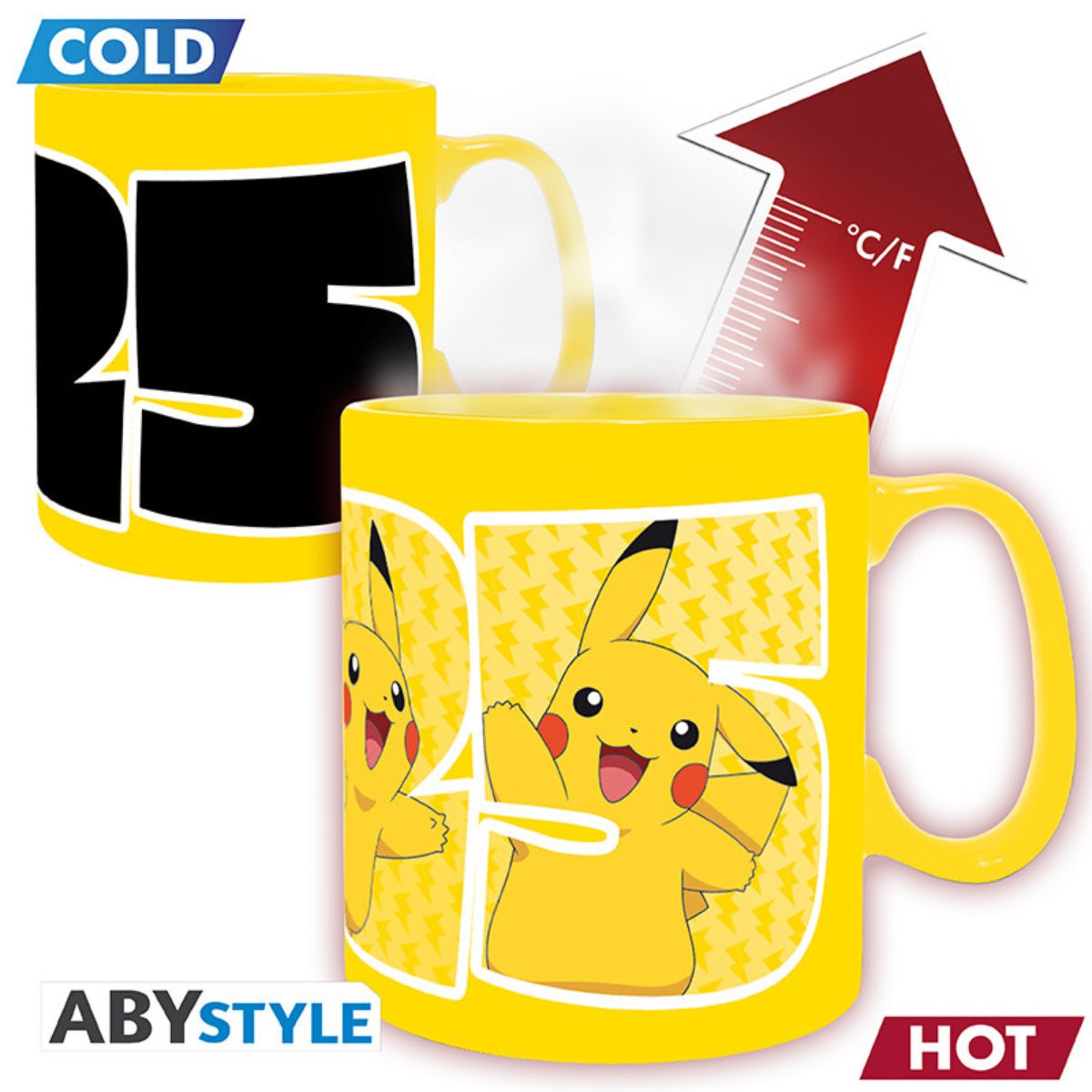 Pokemon Tasse Heat Change 460 ml Pikachu