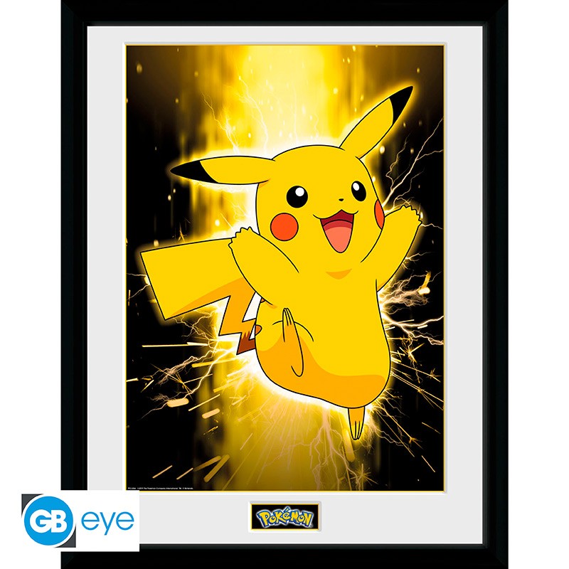 Pokémon Pikachu Gerahmtes Poster (30 x 40)