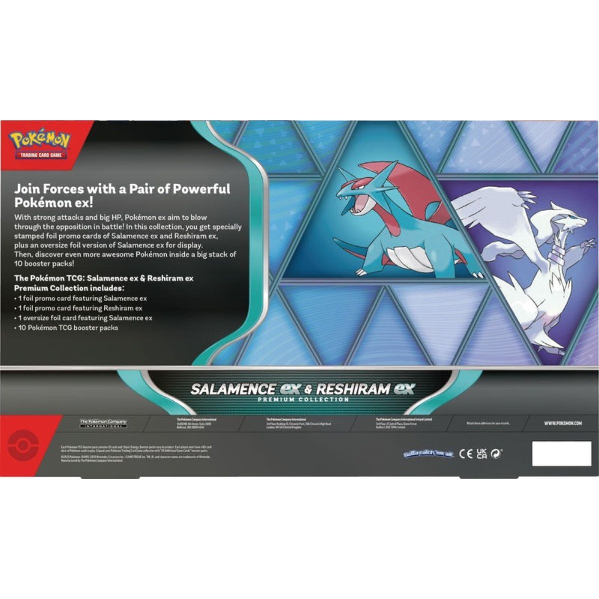 Pokemon Salamence EX & Reshiram EX Premium Collection Englisch