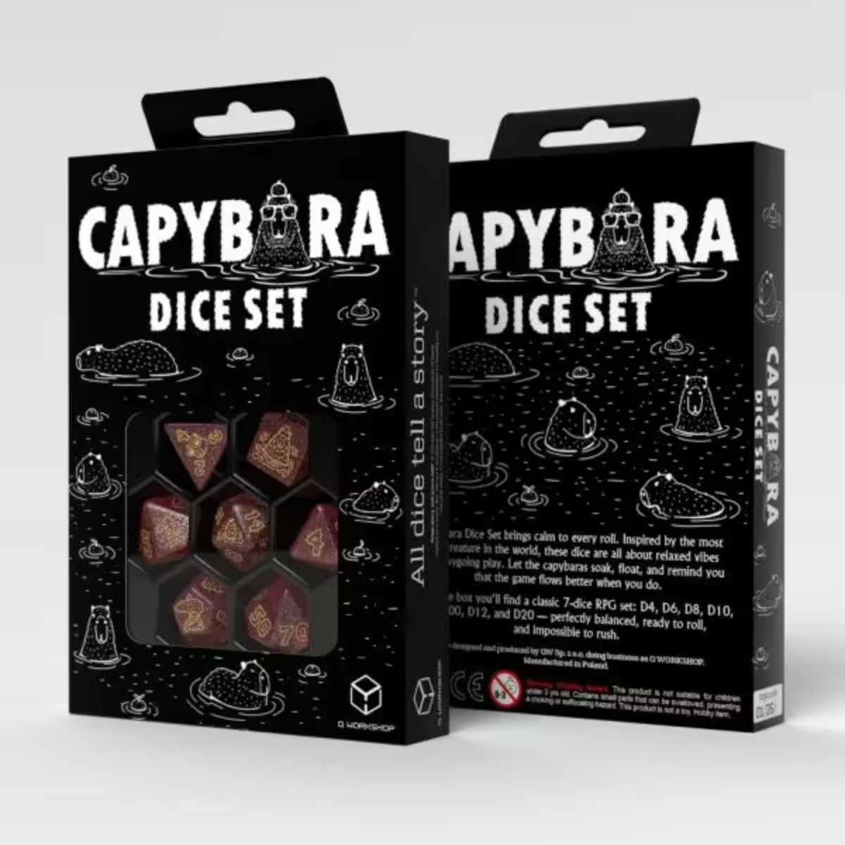Q-Workshop Chillo Capybara Dice Set