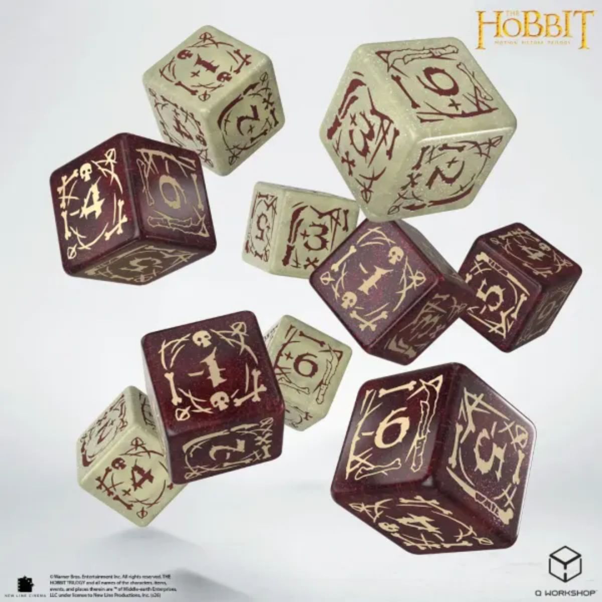 Q-Workshop Goblins The Hobbit 10 × D6 Dice Set