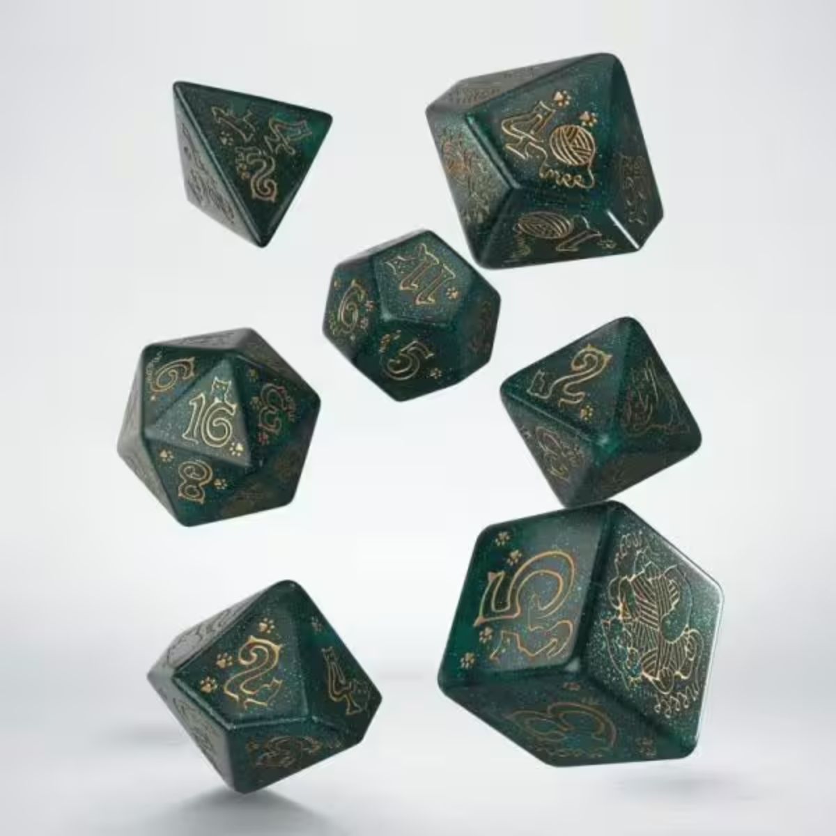 Q-Workshop Merlin Jumbo Cats Dice Set