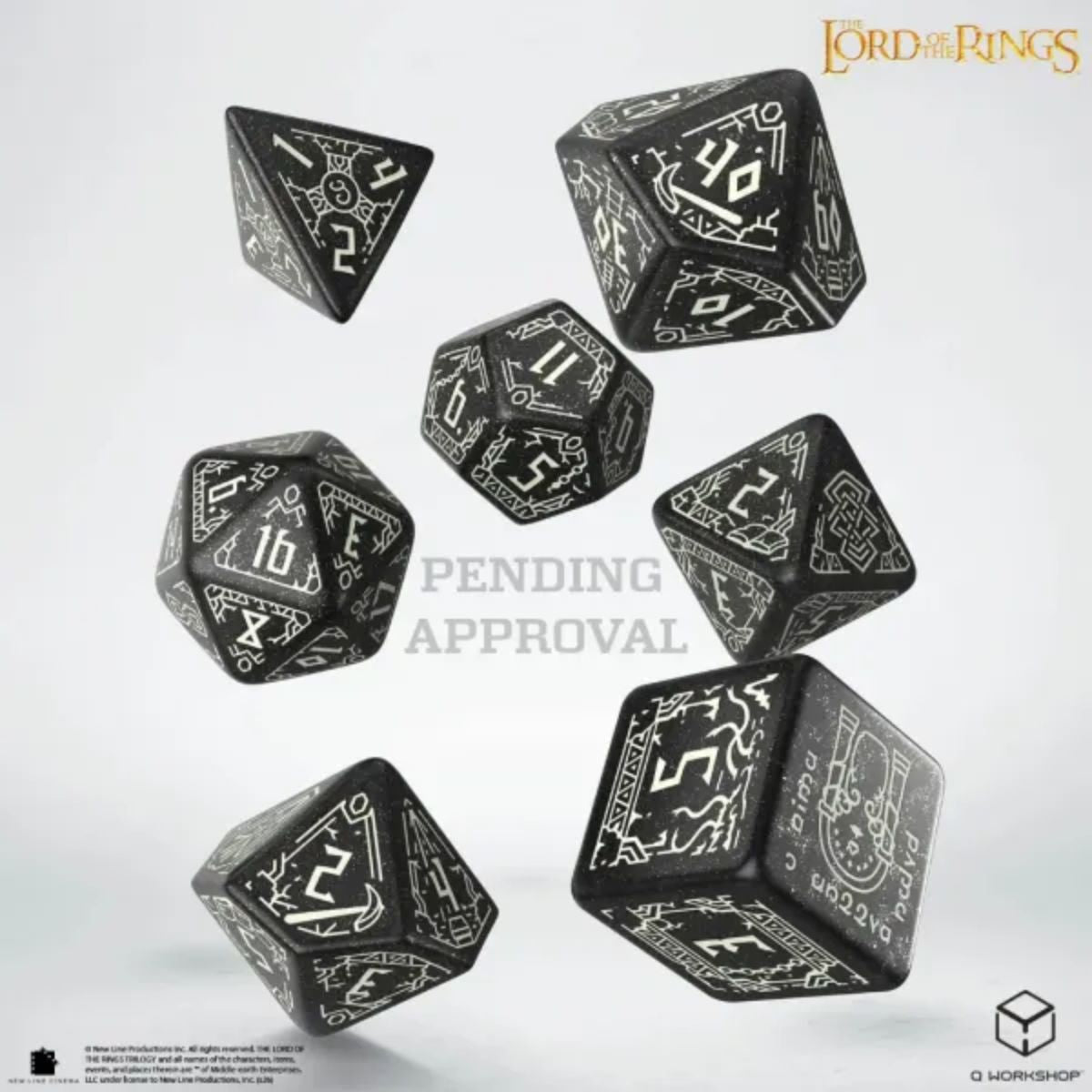 Q-Workshop Moria The Lord Of The Rings Dice Set