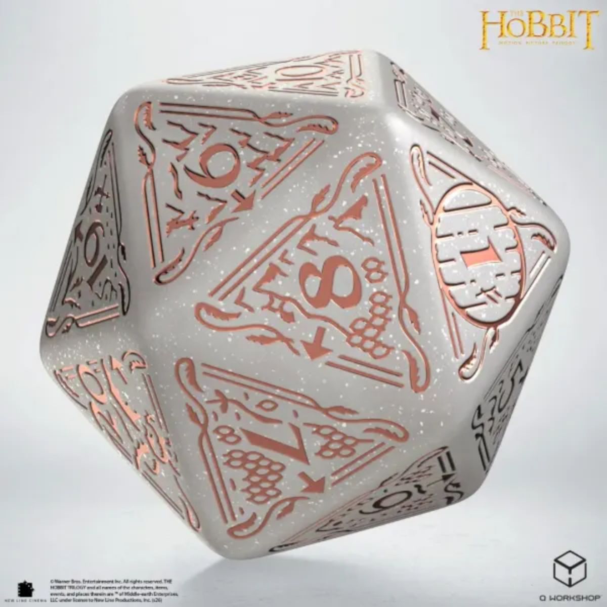 Q-Workshop Radiant TCG Jumbo Die The Hobbit Spindown D20