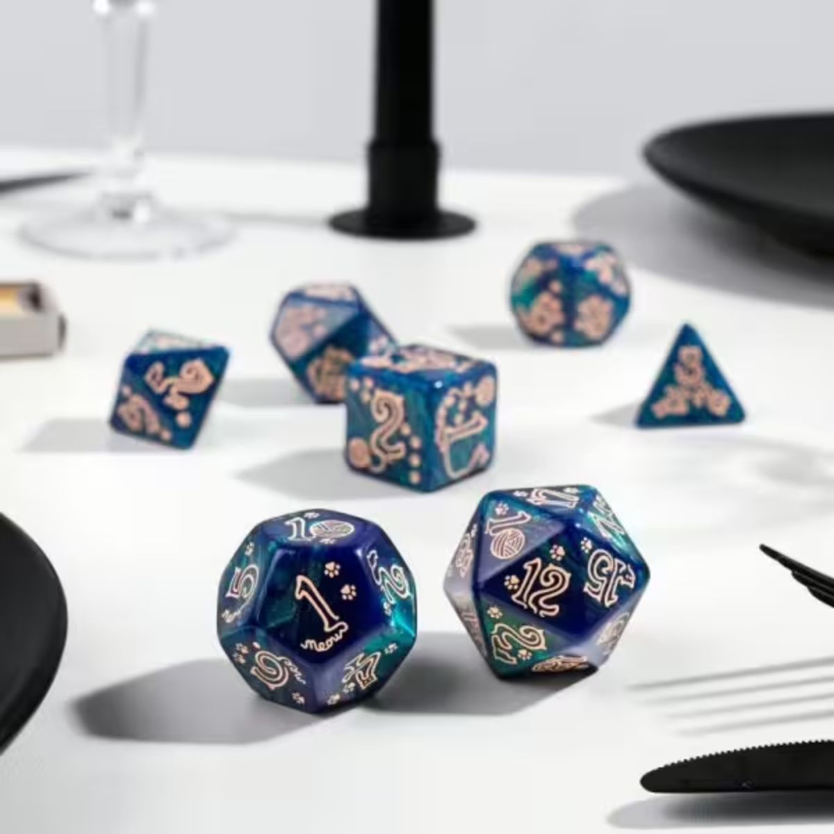 Q-Workshop Whiskers Jumbo Cats Dice Set