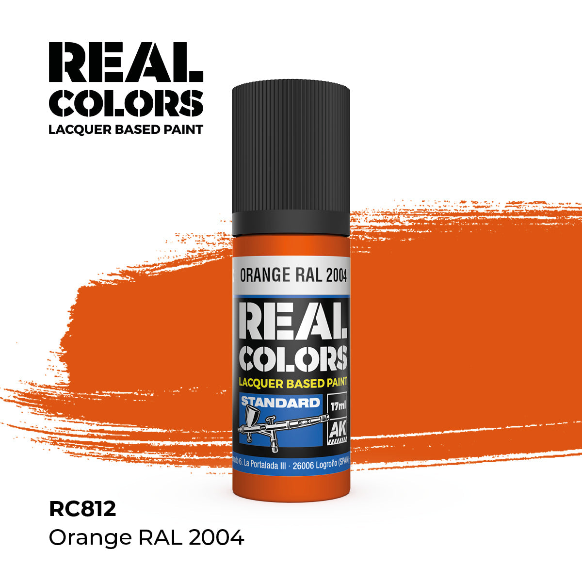 AK Interactive REAL COLORS Orange Ral 2004 17 ml.