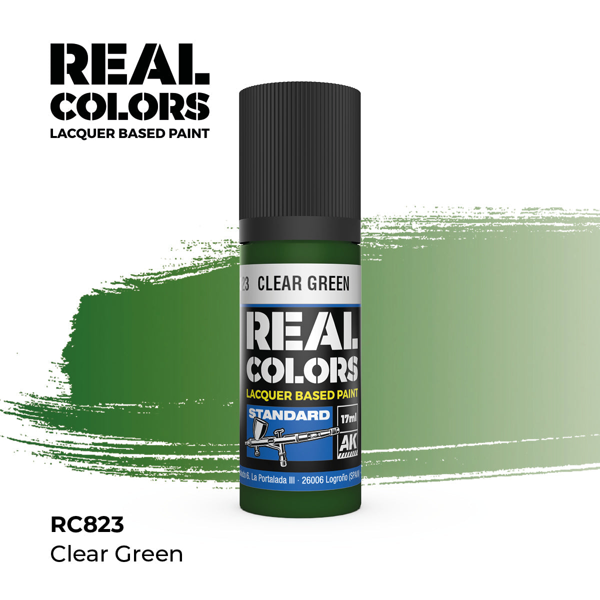 AK Interactive REAL COLORS Clear Green 17 ml.