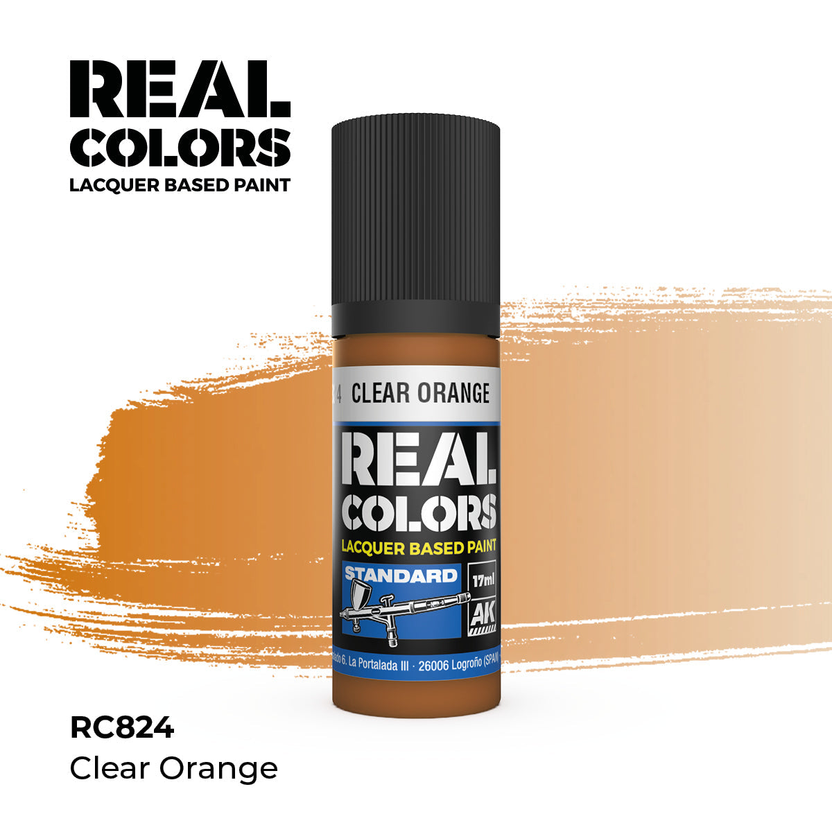 AK Interactive REAL COLORS Clear Orange 17 ml.