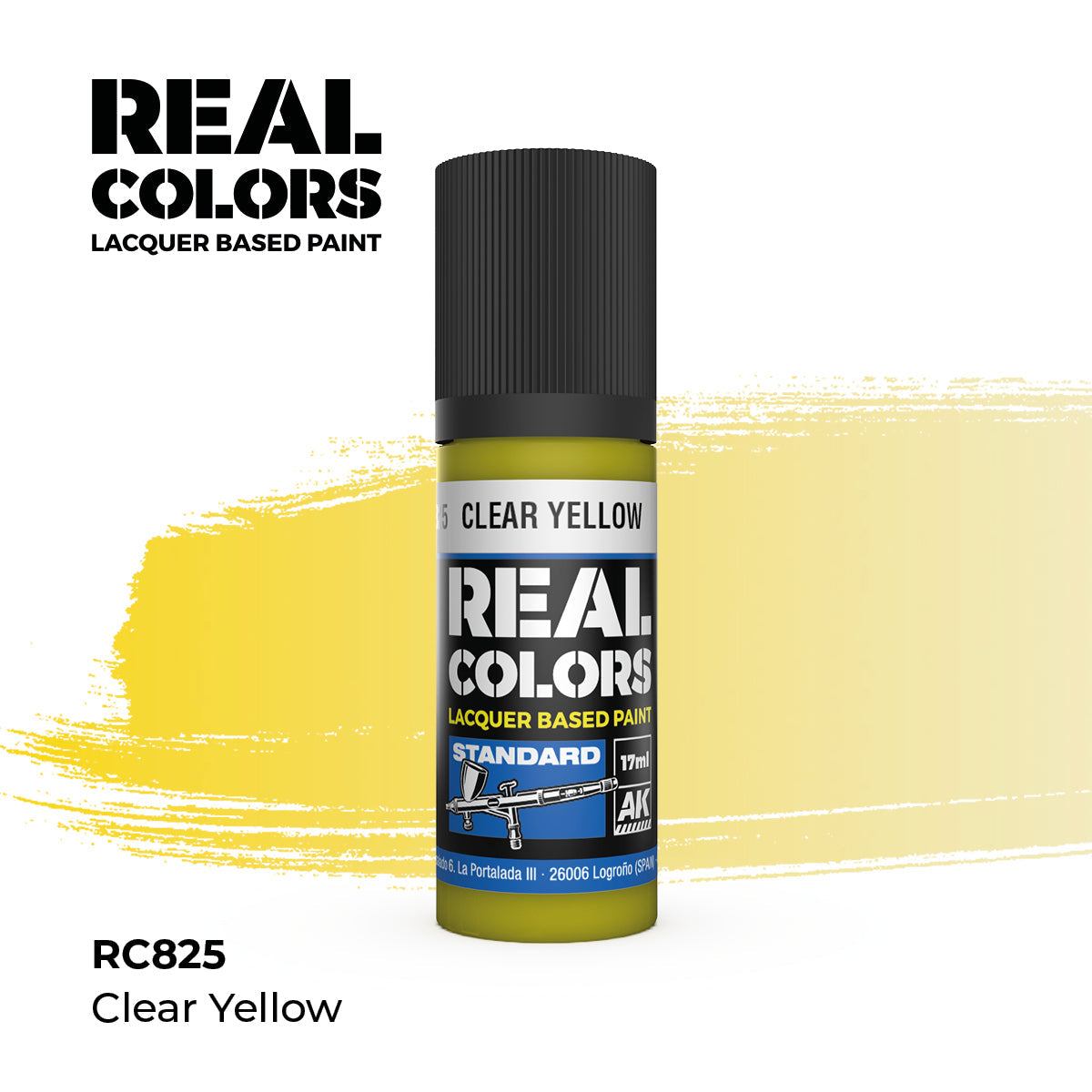 AK Interactive REAL COLORS Clear Yellow 17 ml.