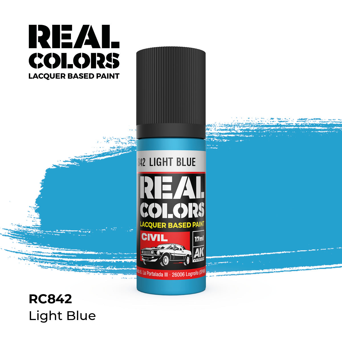 AK Interactive REAL COLORS Light Blue 17 ml.