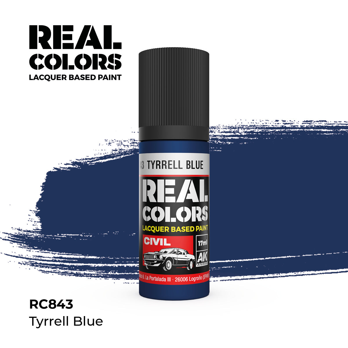 AK Interactive REAL COLORS Tyrrell Blue 17 ml.