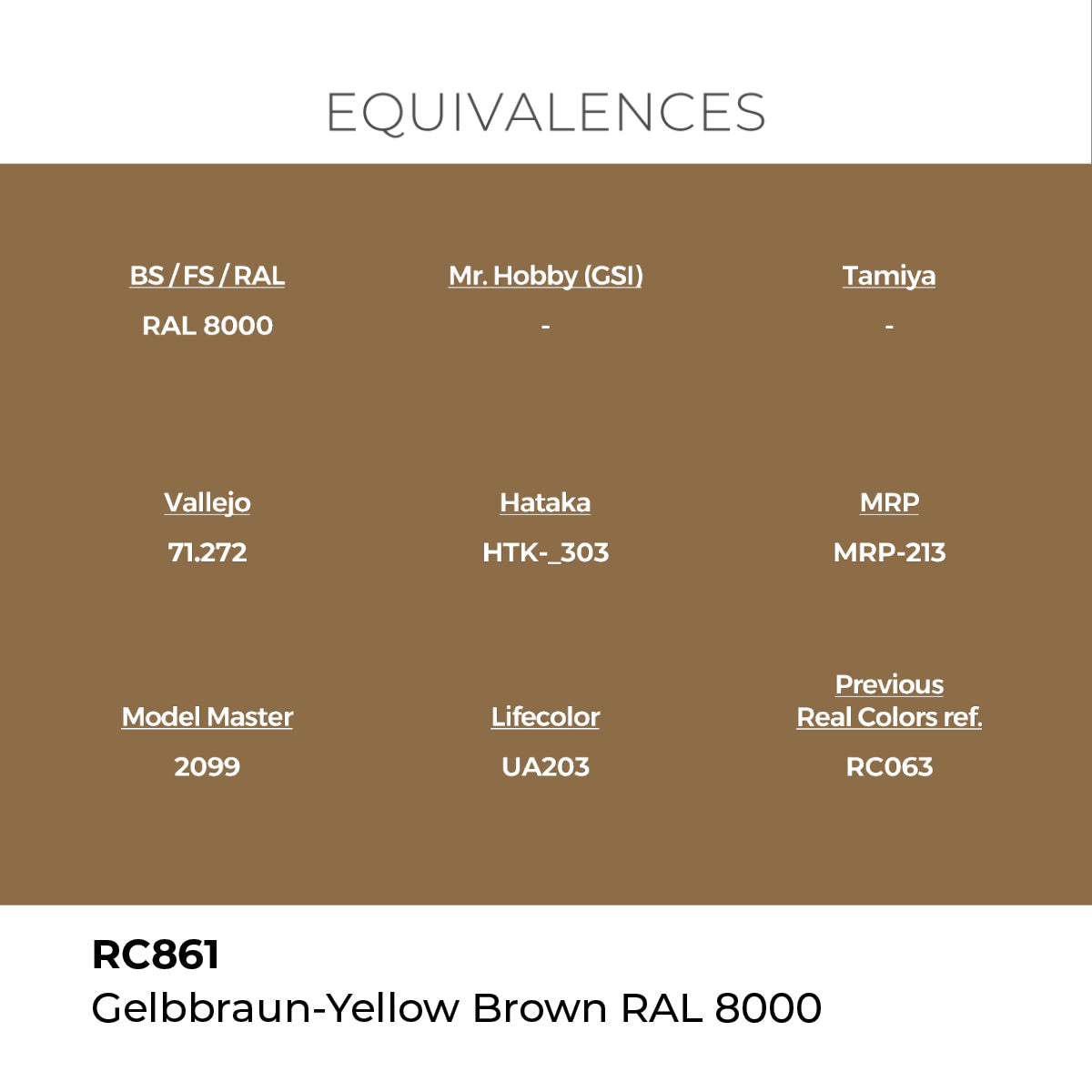 AK Interactive REAL COLORS Gelbbraun-Yellow Brown Ral 8000 17 ml.