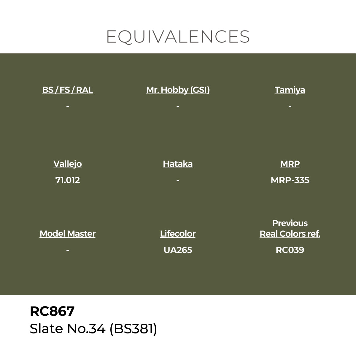 AK Interactive REAL COLORS Slate No.34 (Bs381) 17 ml.