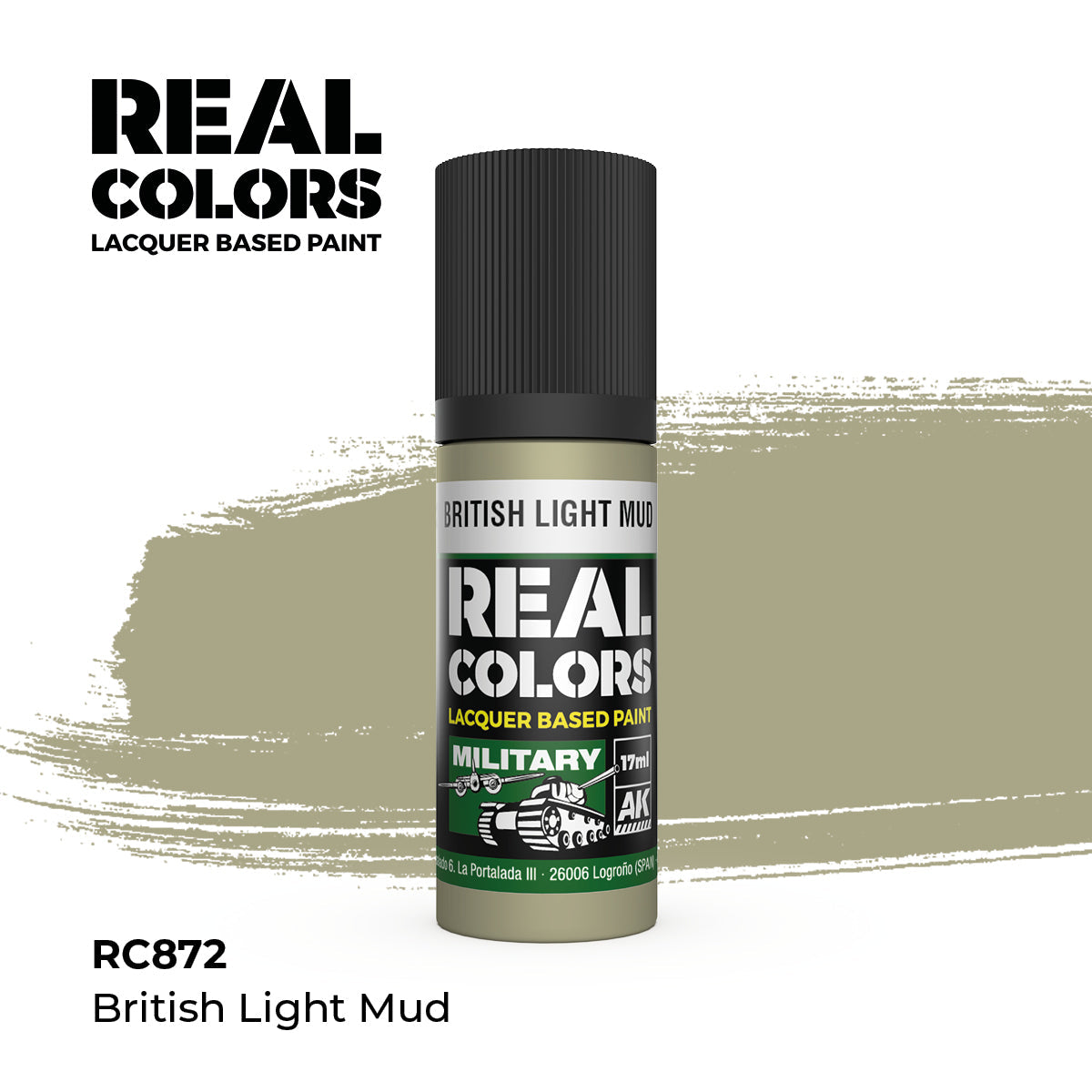 AK Interactive REAL COLORS British Light Mud 17 ml.