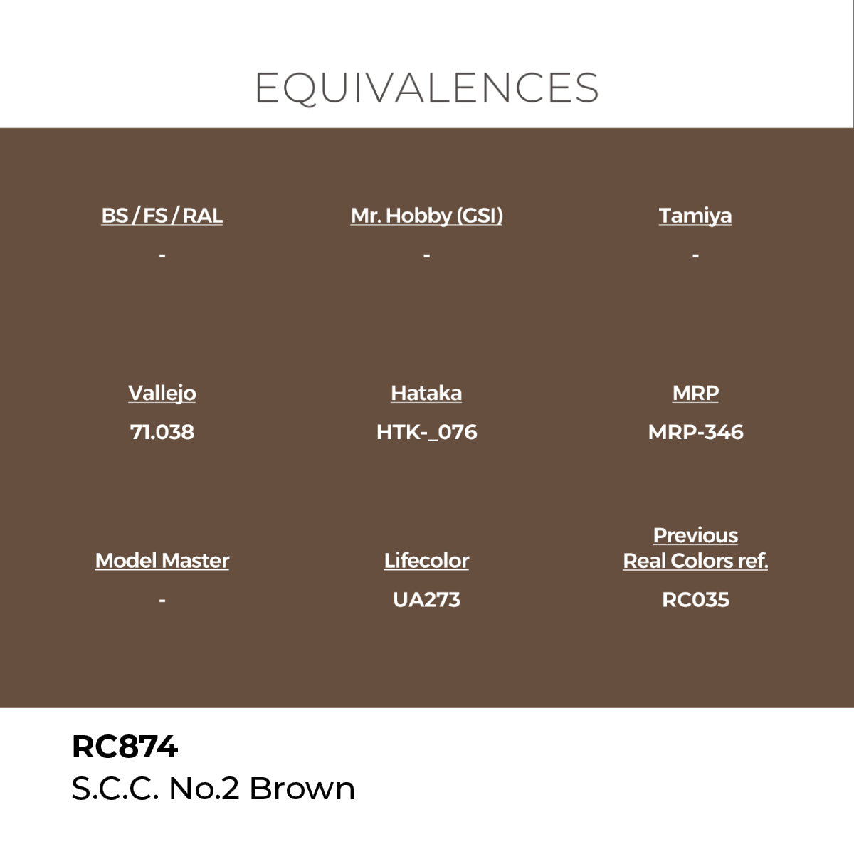 AK Interactive REAL COLORS S.C.C. No.2 Brown 17 ml.