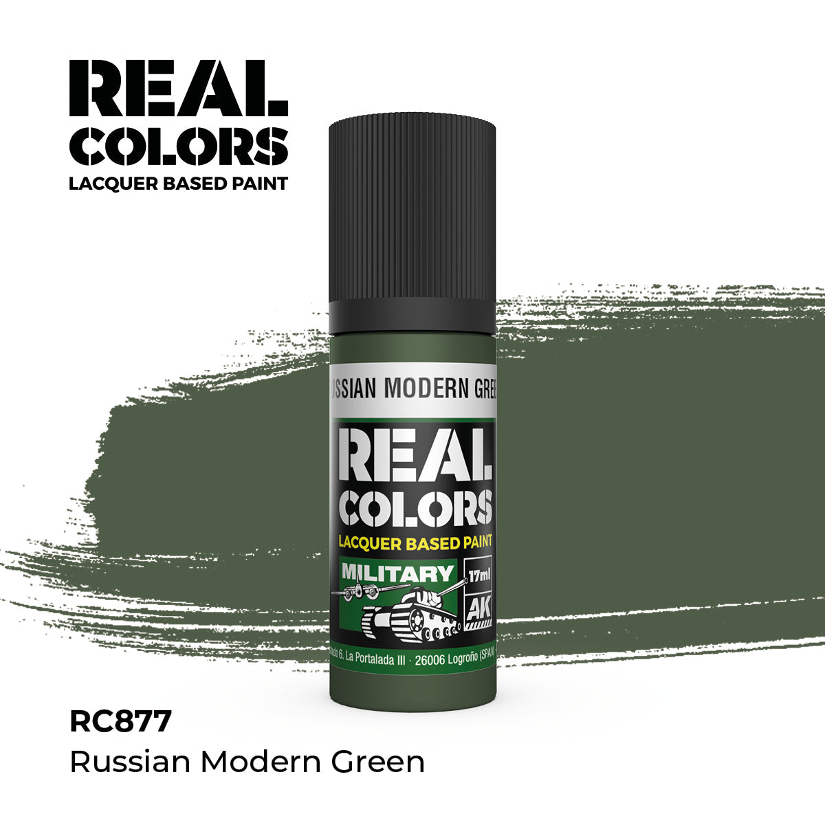 AK Interactive REAL COLORS Russian Modern Green 17 ml.