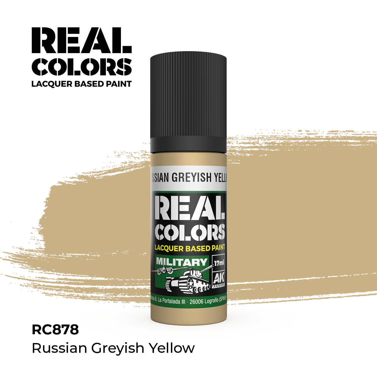 AK Interactive REAL COLORS Russian Greyish Yellow 17 ml.