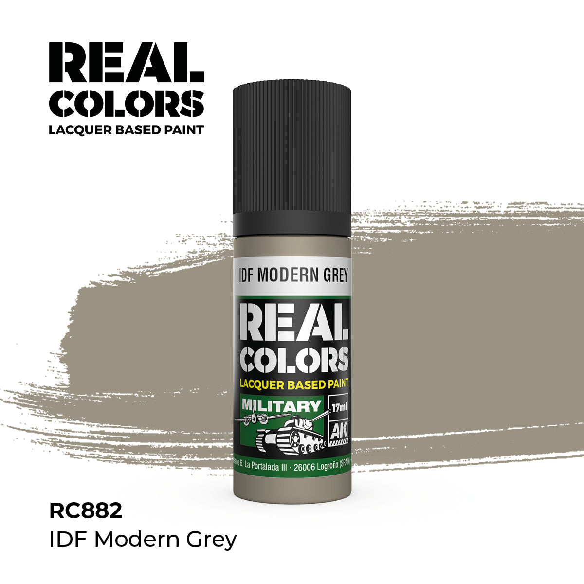 AK Interactive REAL COLORS Idf Modern Grey 17 ml.