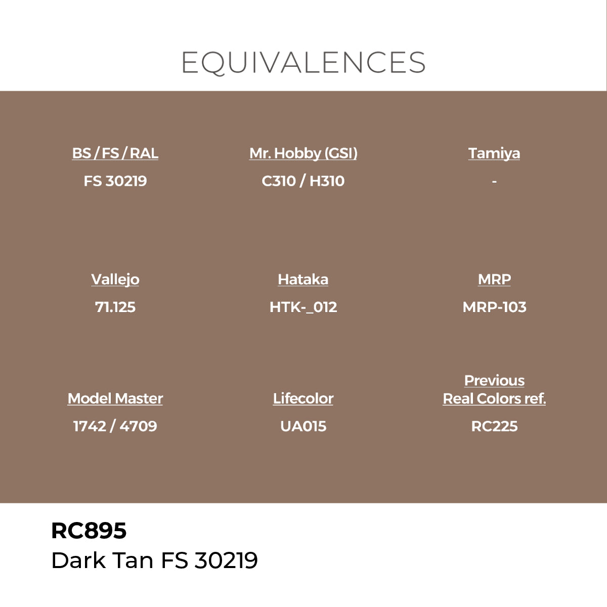 AK Interactive REAL COLORS Dark Tan Fs 30219 17 ml.