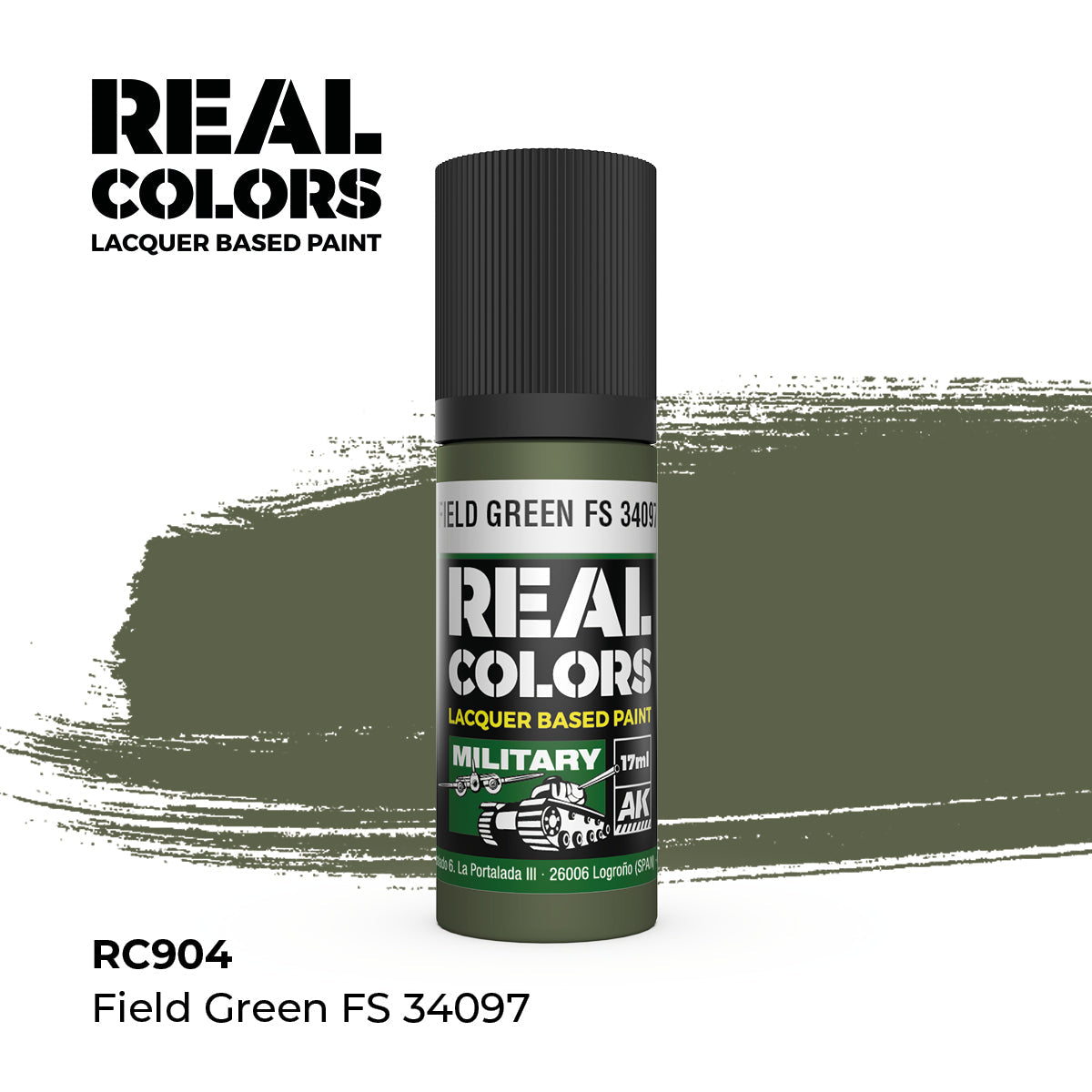 AK Interactive REAL COLORS Field Green Fs 34097 17 ml.