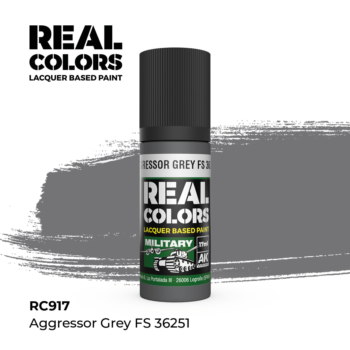 AK Interactive REAL COLORS Aggressor Grey Fs 36251 17 ml.