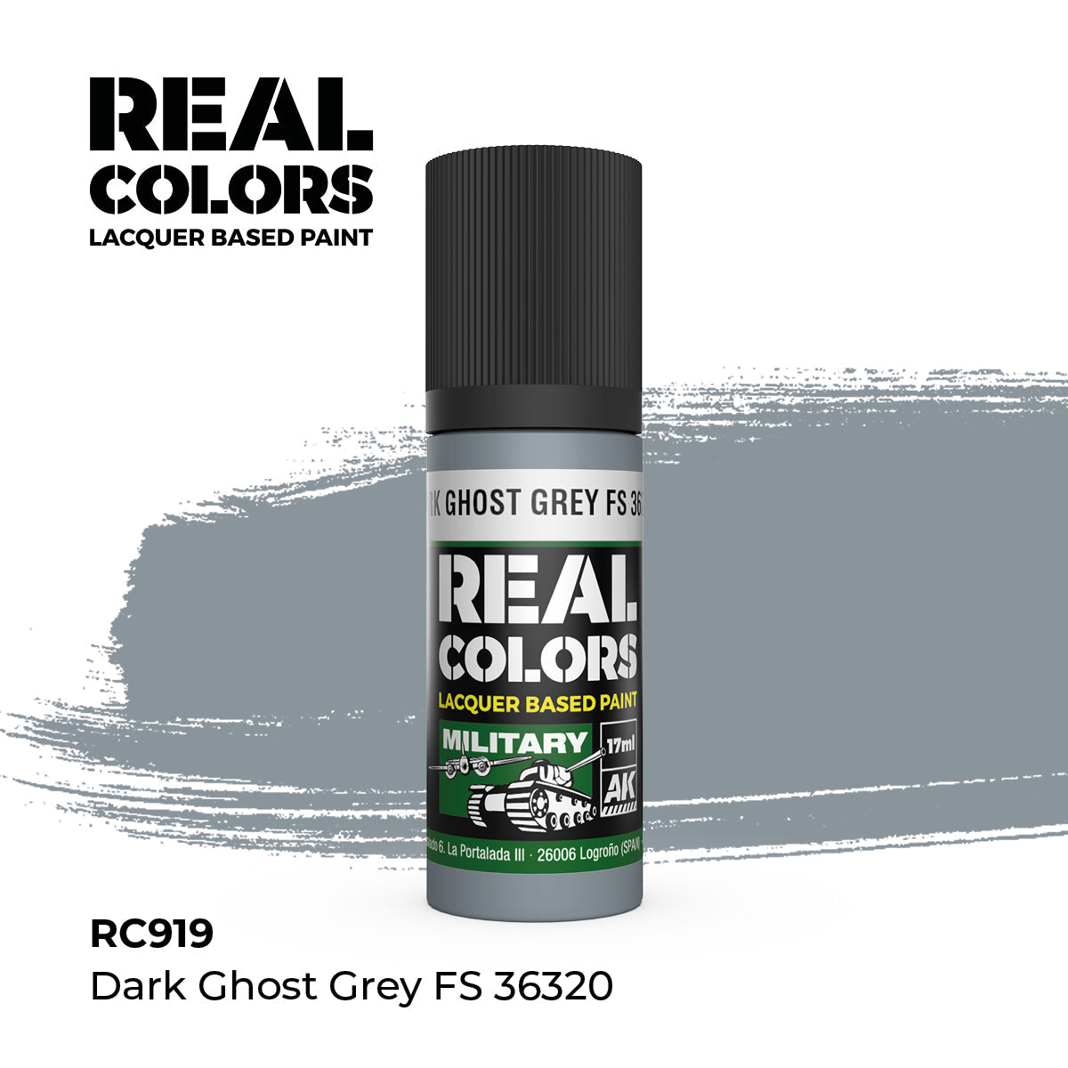 AK Interactive REAL COLORS Dark Ghost Grey Fs 36320 17 ml.