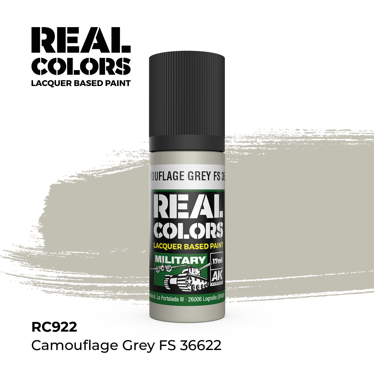 AK Interactive REAL COLORS Camouflage Grey Fs 36622 17 ml.