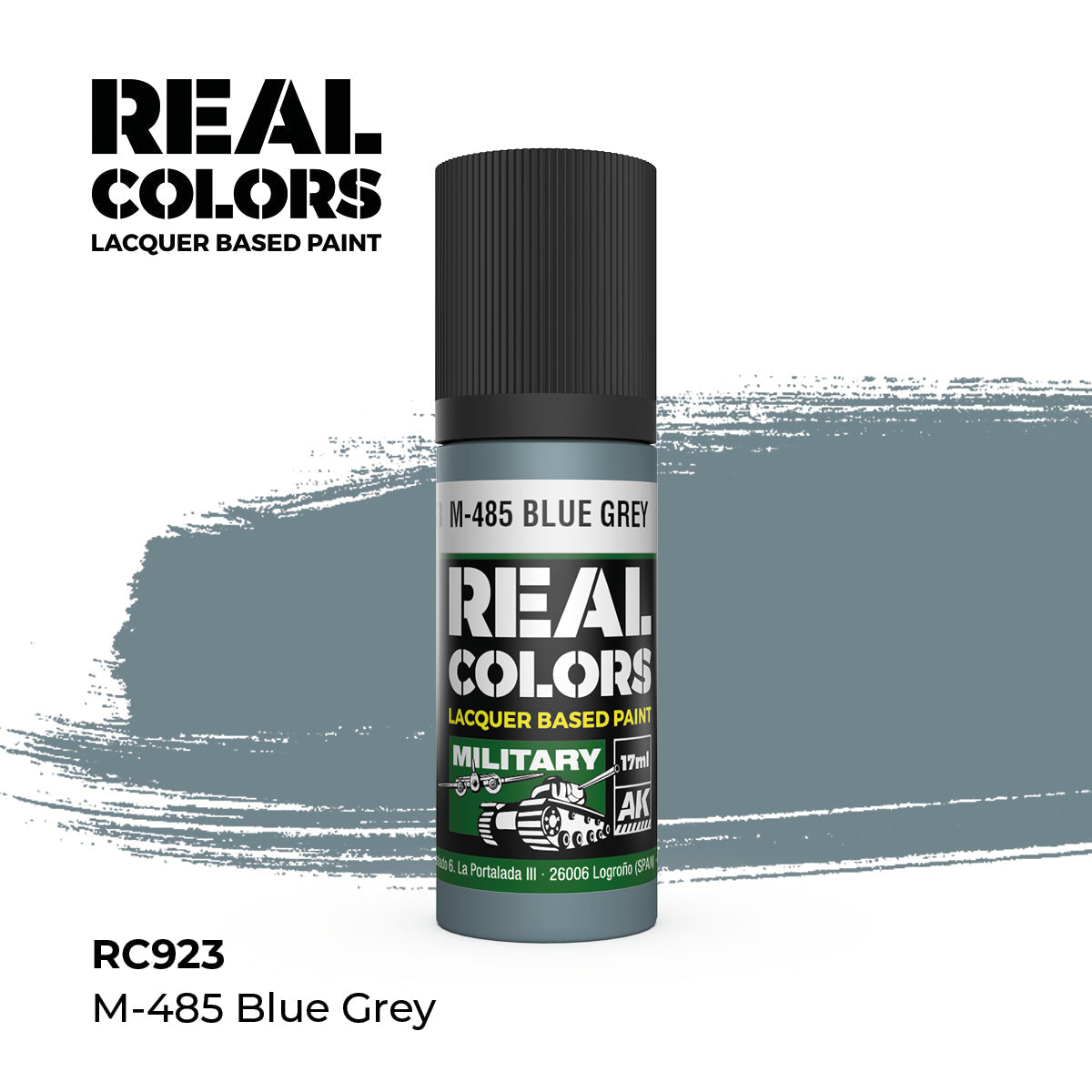 AK Interactive REAL COLORS M-485 Blue Grey 17 ml.