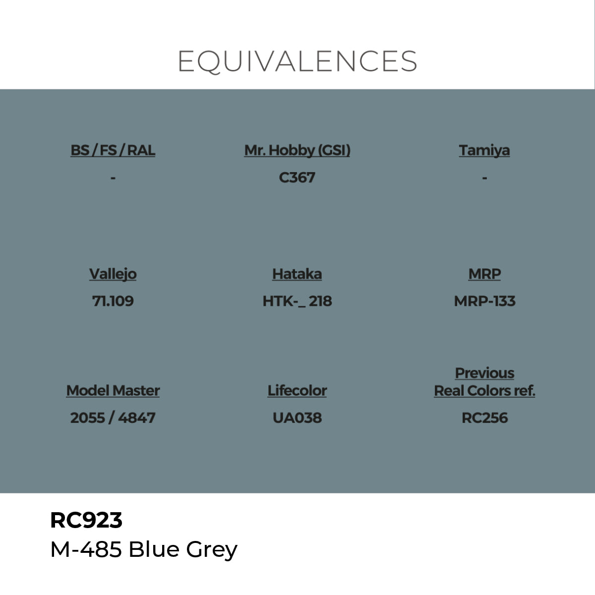 AK Interactive REAL COLORS M-485 Blue Grey 17 ml.