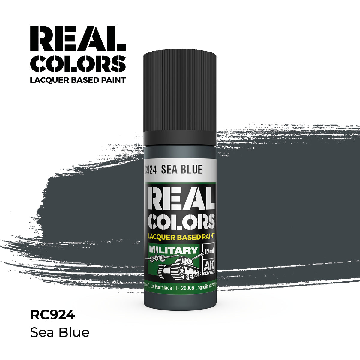 AK Interactive REAL COLORS Sea Blue 17 ml.