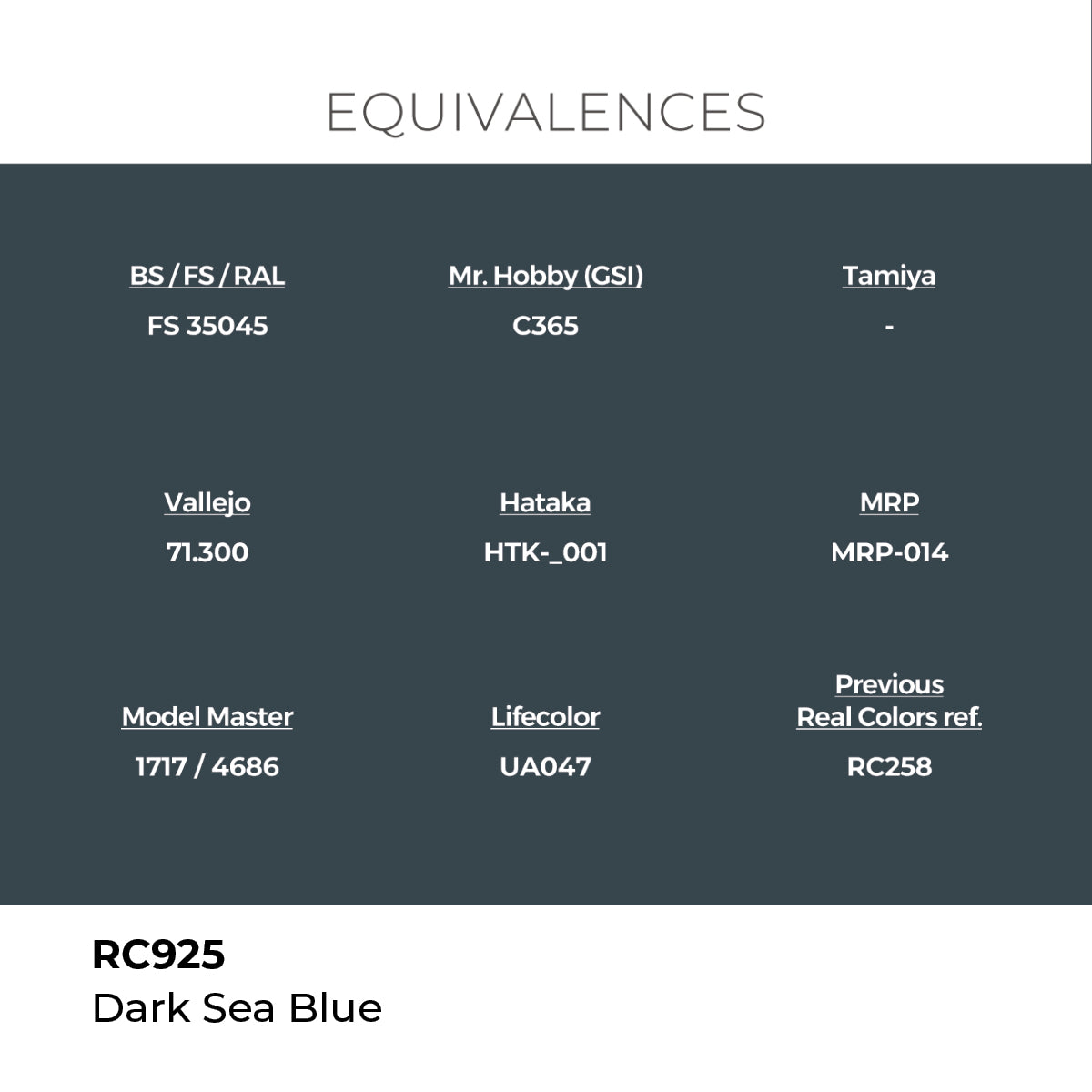 AK Interactive REAL COLORS Dark Sea Blue 17 ml.