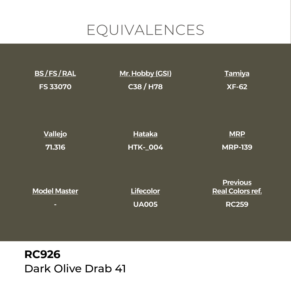 AK Interactive REAL COLORS Dark Olive Drab 41 17 ml.