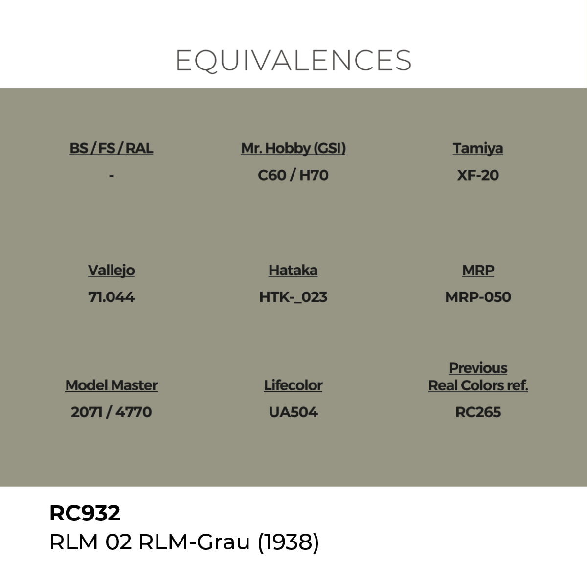 AK Interactive REAL COLORS Rlm 02 Rlm-Grau (1938) 17 ml.