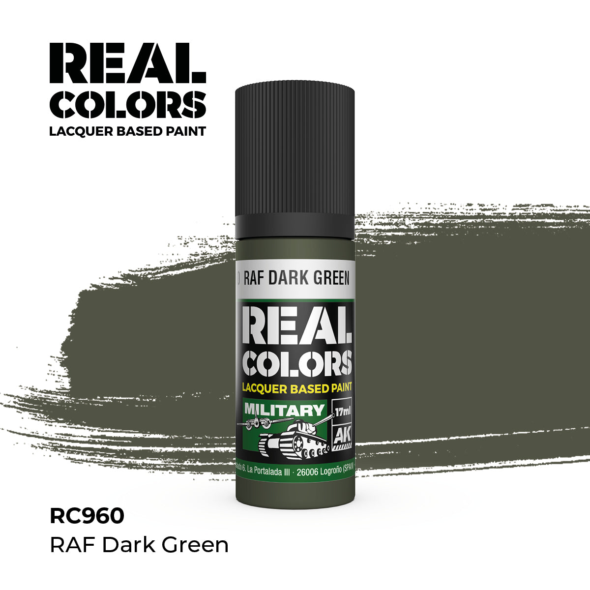 AK Interactive REAL COLORS Raf Dark Green 17 ml.