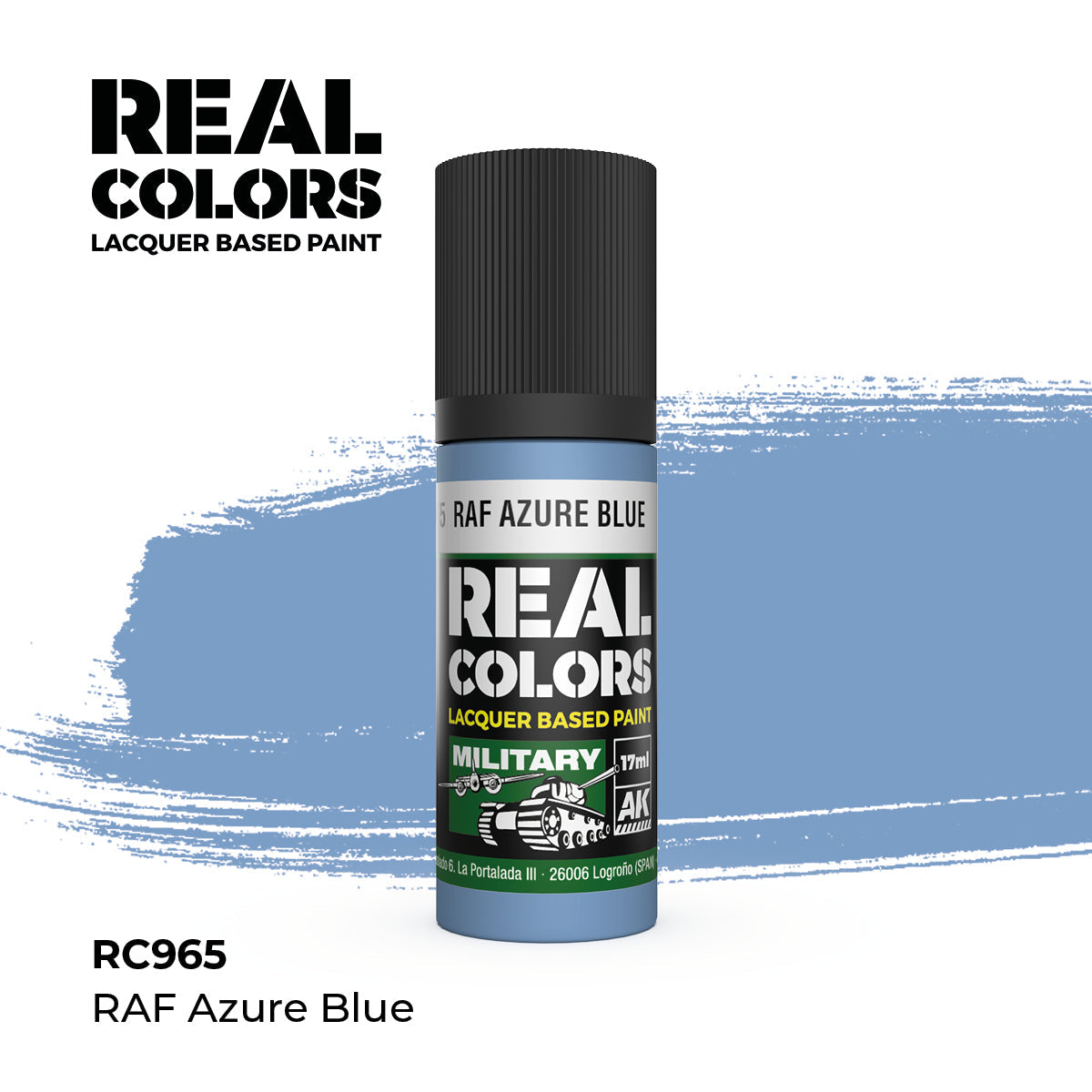 AK Interactive REAL COLORS Raf Azure Blue 17 ml.