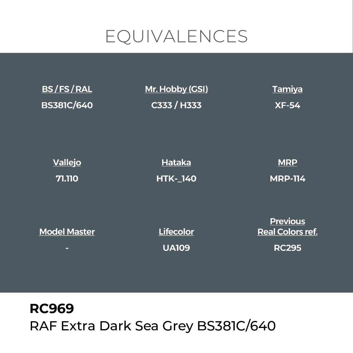 AK Interactive REAL COLORS Raf Extra Dark Sea Grey Bs381C/640 17 ml.