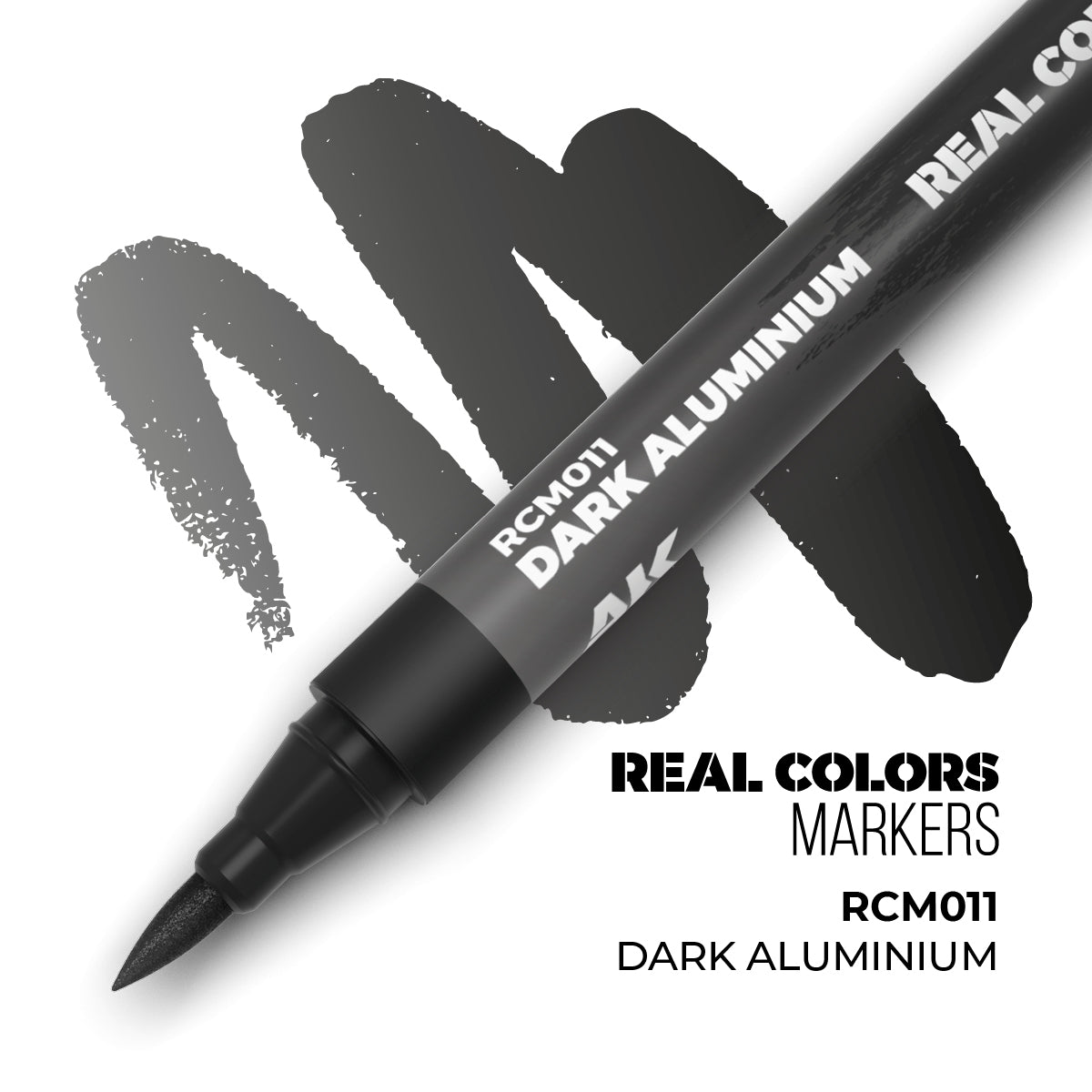 AK Interactive REAL COLORS MARKERS Dark Aluminium