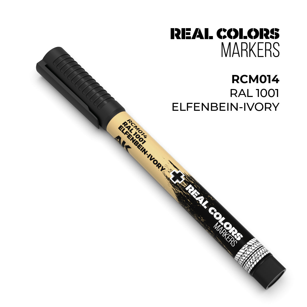 AK Interactive REAL COLORS MARKERS Ral 1001 Elfenbein-Ivory