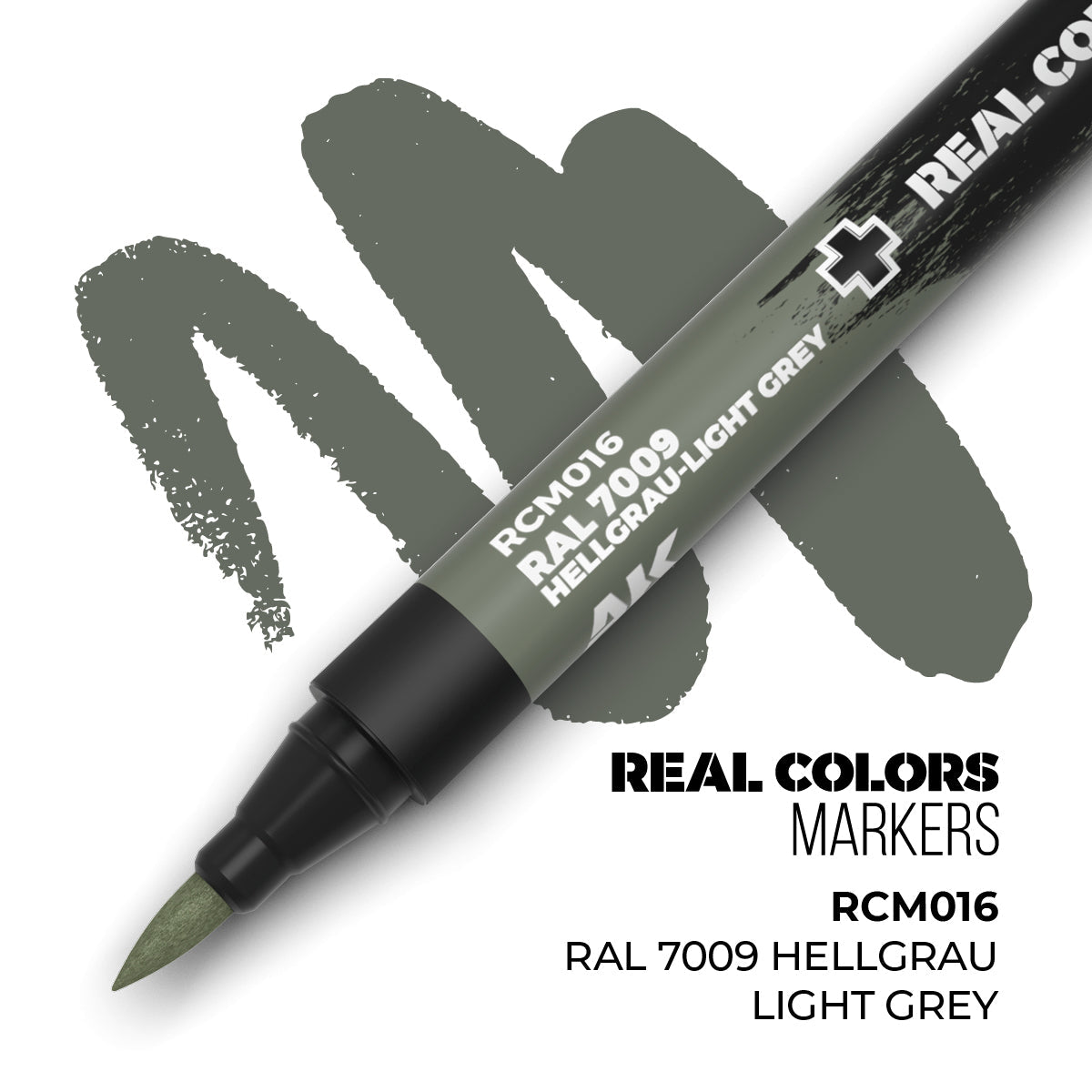 AK Interactive REAL COLORS MARKERS Ral 7009 Hellgrau-Light Grey