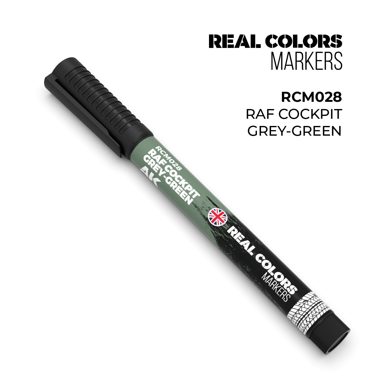 AK Interactive REAL COLORS MARKERS Raf Cockpit Grey-Green