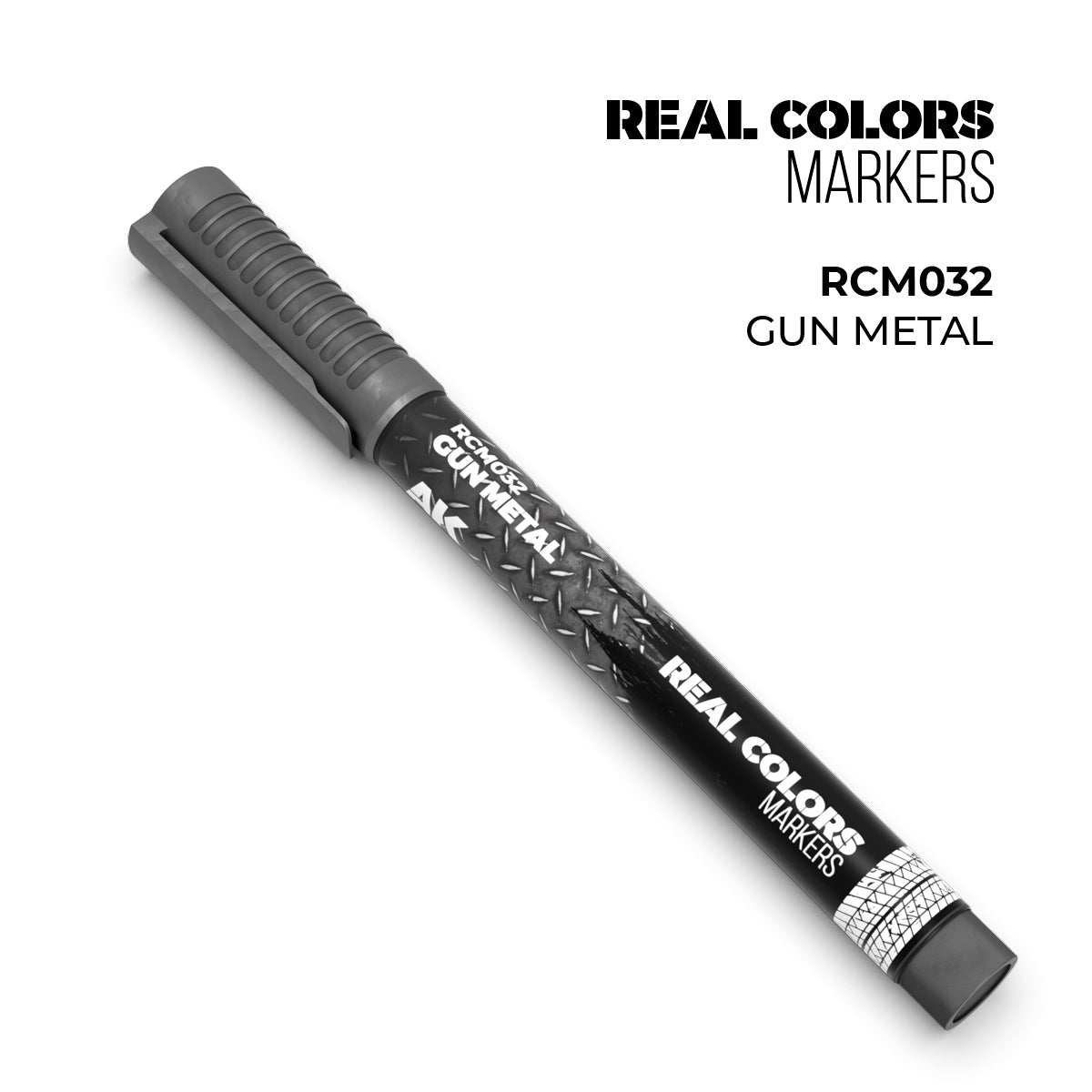 AK Interactive REAL COLORS MARKERS Gun Metal