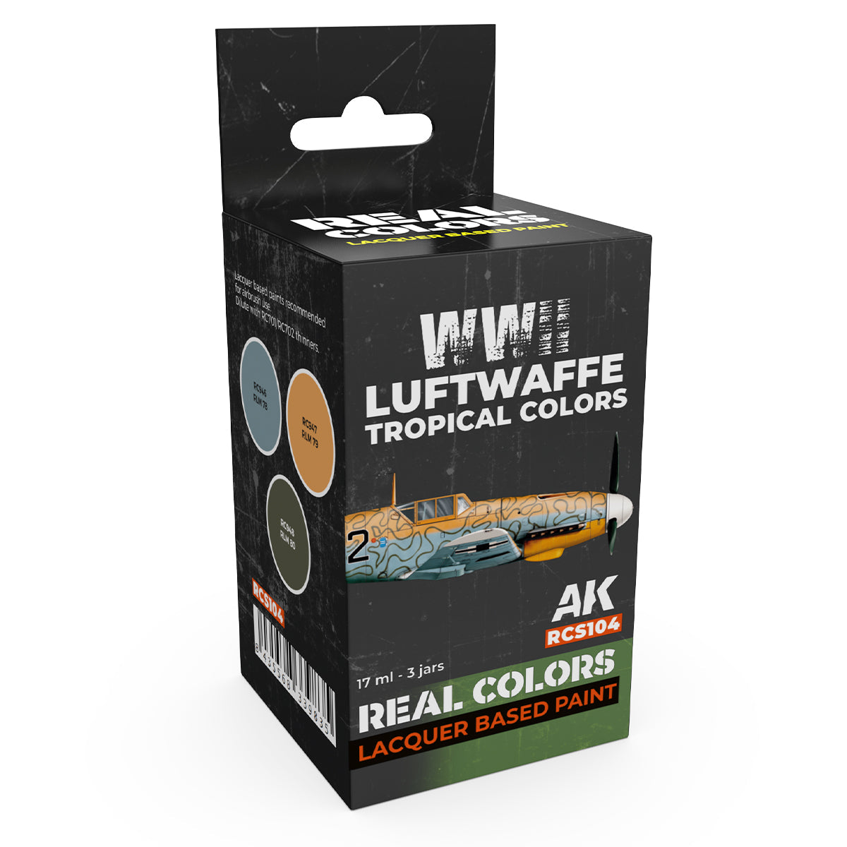 AK Interactive REAL COLORS SETS Wwii Luftwaffe Tropical Colors Set