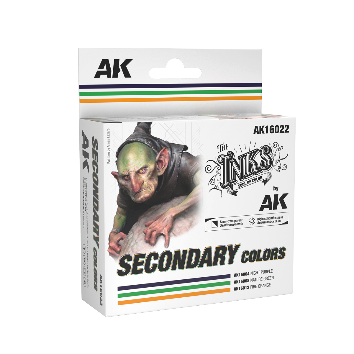 AK Interactive The INKS - SETS Secondary Colors Set