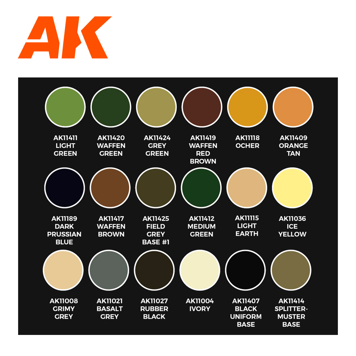 AK Interactive 3GEN SIGNATURE SETS WWII GERMAN UNIFORMS - SIGNATURE SET BY CALVIN TAN