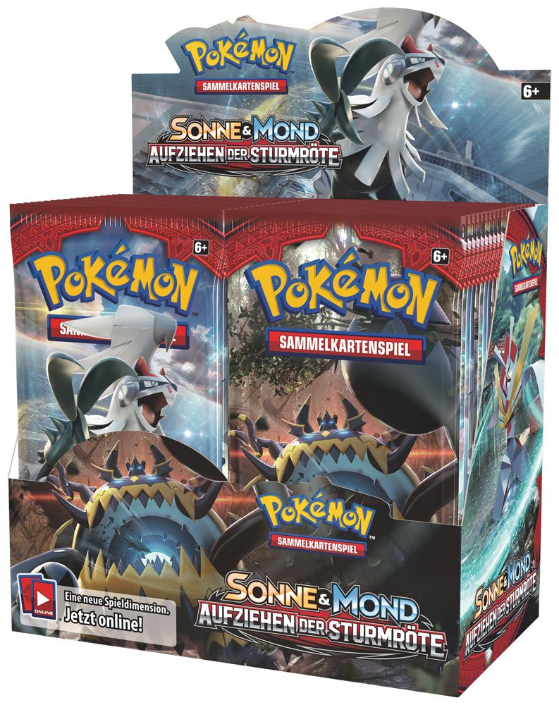 Pokémon - Sonne & Mond SM04 - Aufziehen der Sturmröte Booster Display (36 Booster) - DE